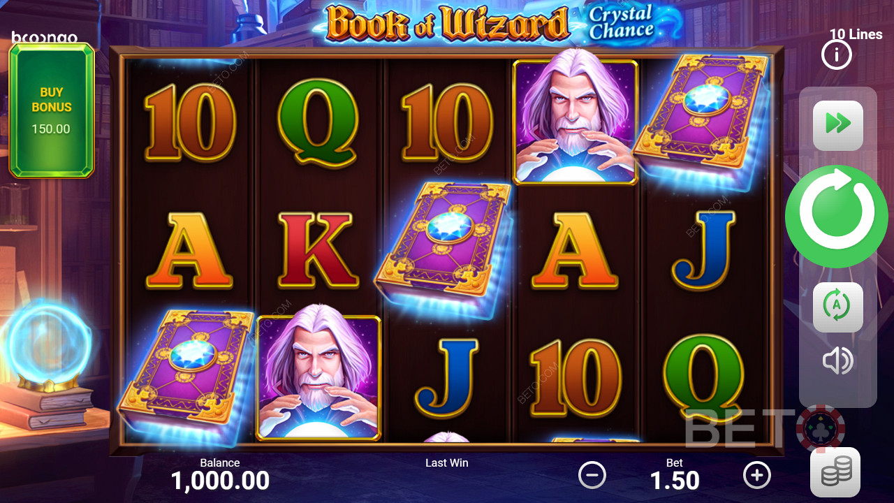 Book of Wizard: Crystal Chance เล่นฟรี