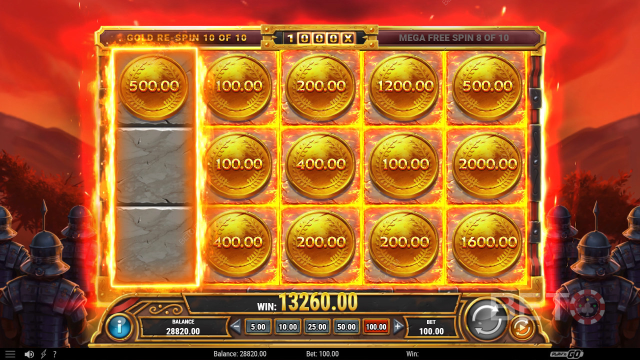 ฟีเจอร์โบนัสที่อธิบายไว้ใน Legion Gold Victory โดย Play