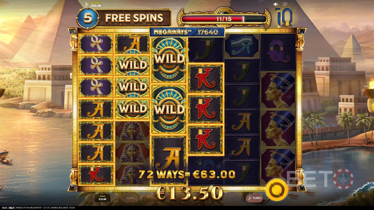 รีวิว Wings of Ra Megaways โดย BETO Slots