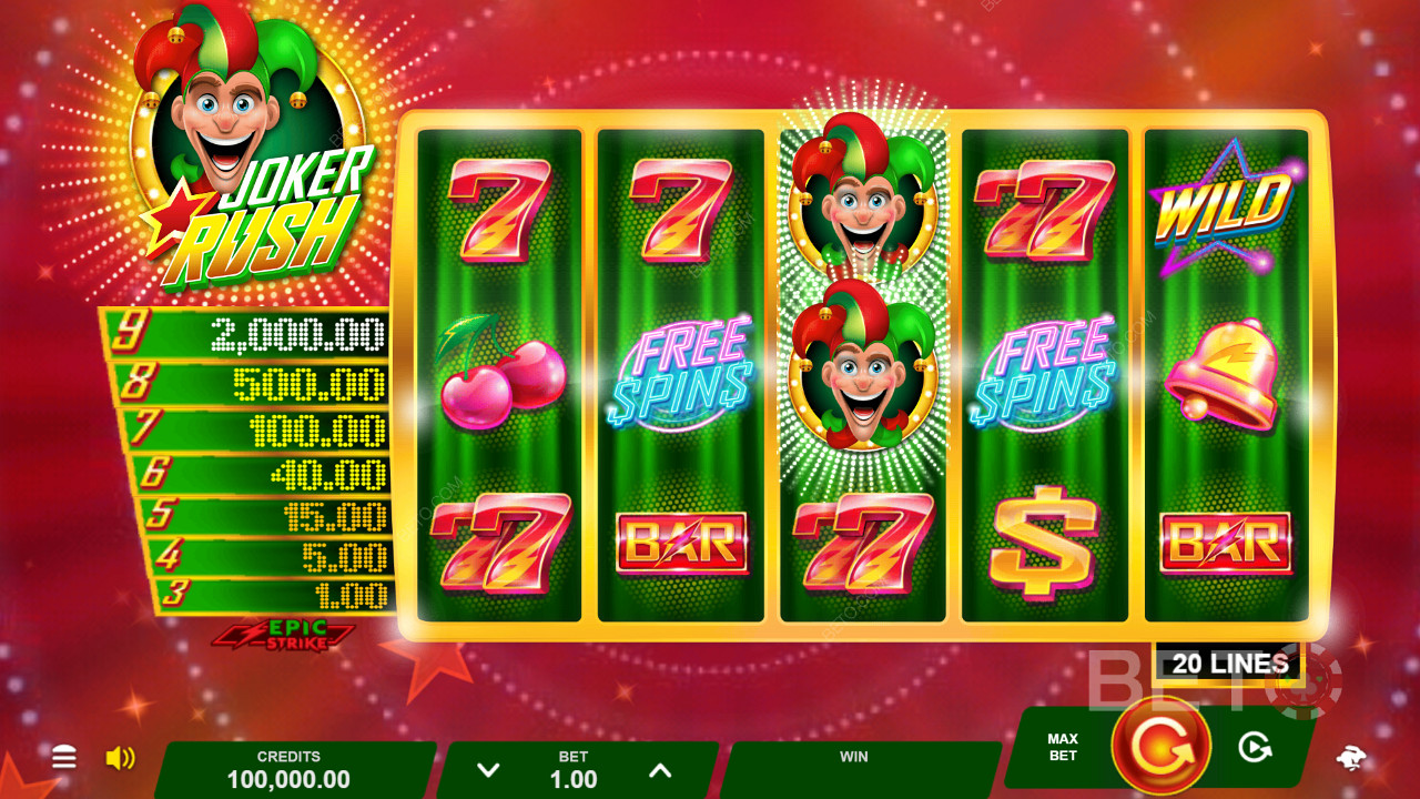 Joker Rush เล่นฟรี