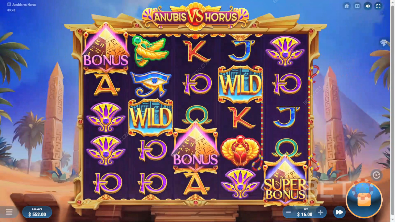 รีวิว Anubis vs Horus โดย BETO Slots