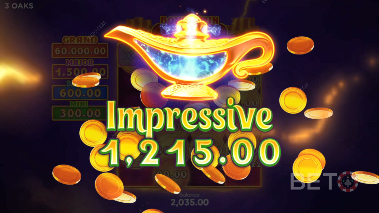 ชนะ 2,000 เท่าของการเดิมพันของคุณในสล็อต Coin Lamp!