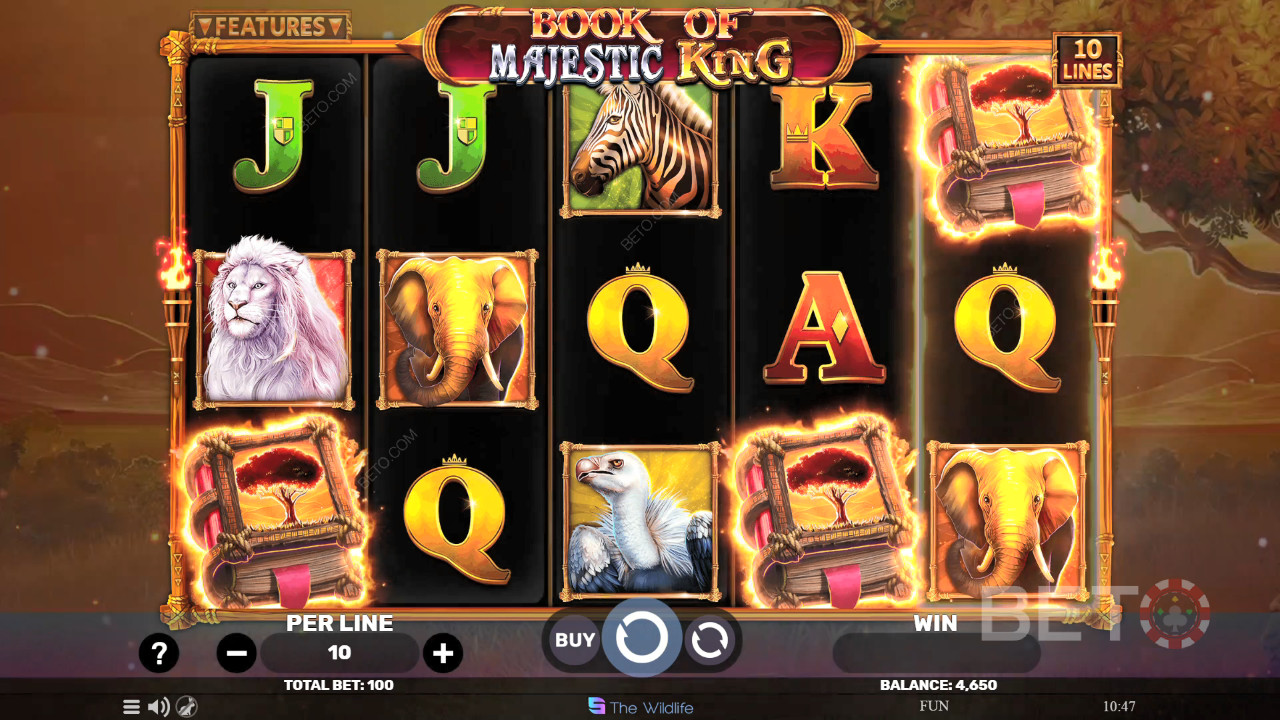 รีวิว Book of Majestic King โดย BETO Slots