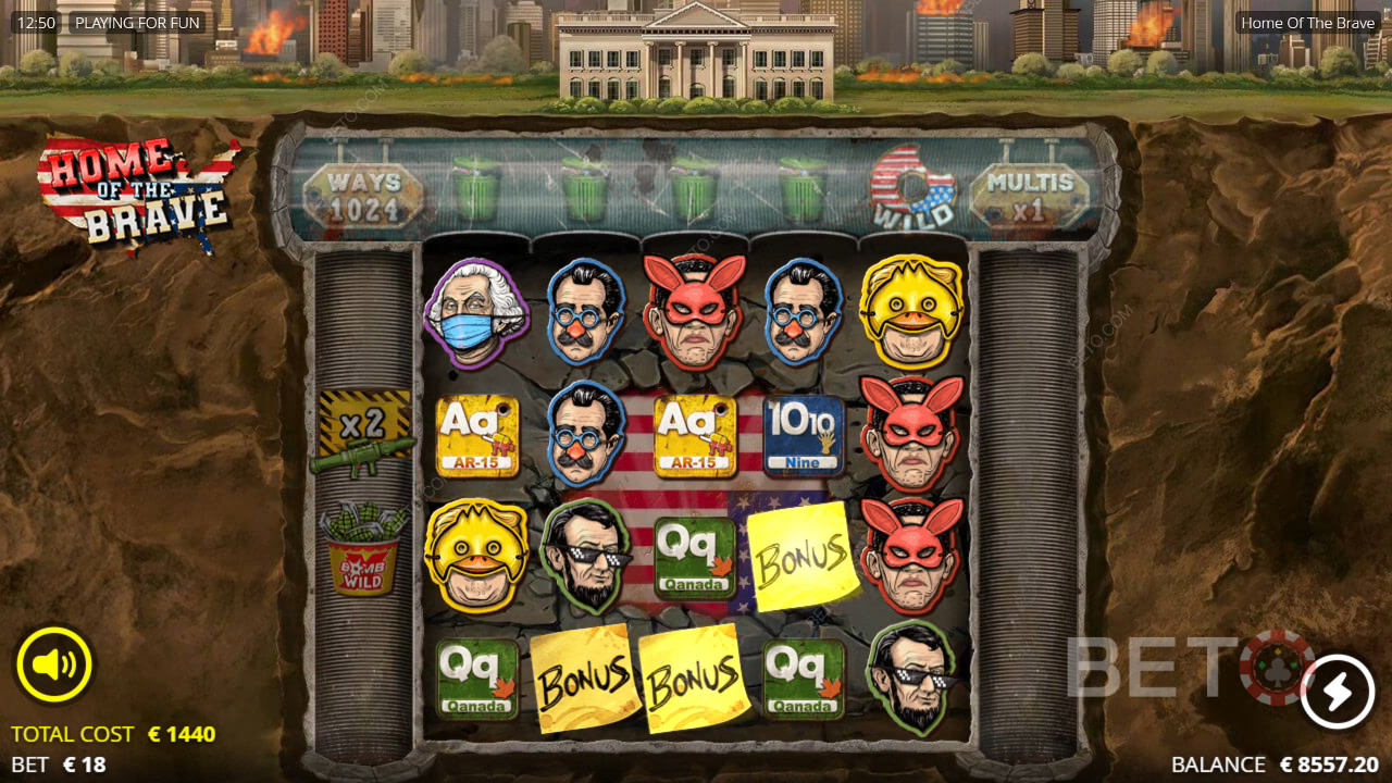 รีวิว Home of the Brave โดย BETO Slots