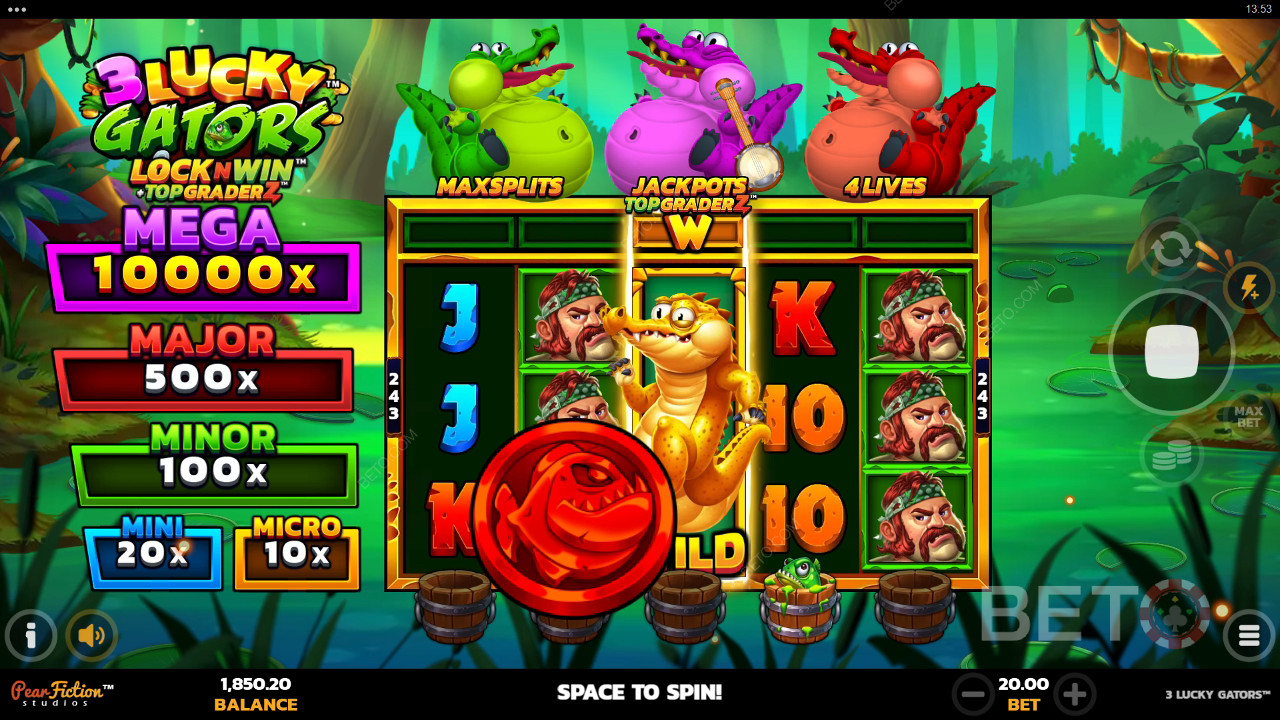 รีวิว 3 Lucky Gators โดย BETO Slots