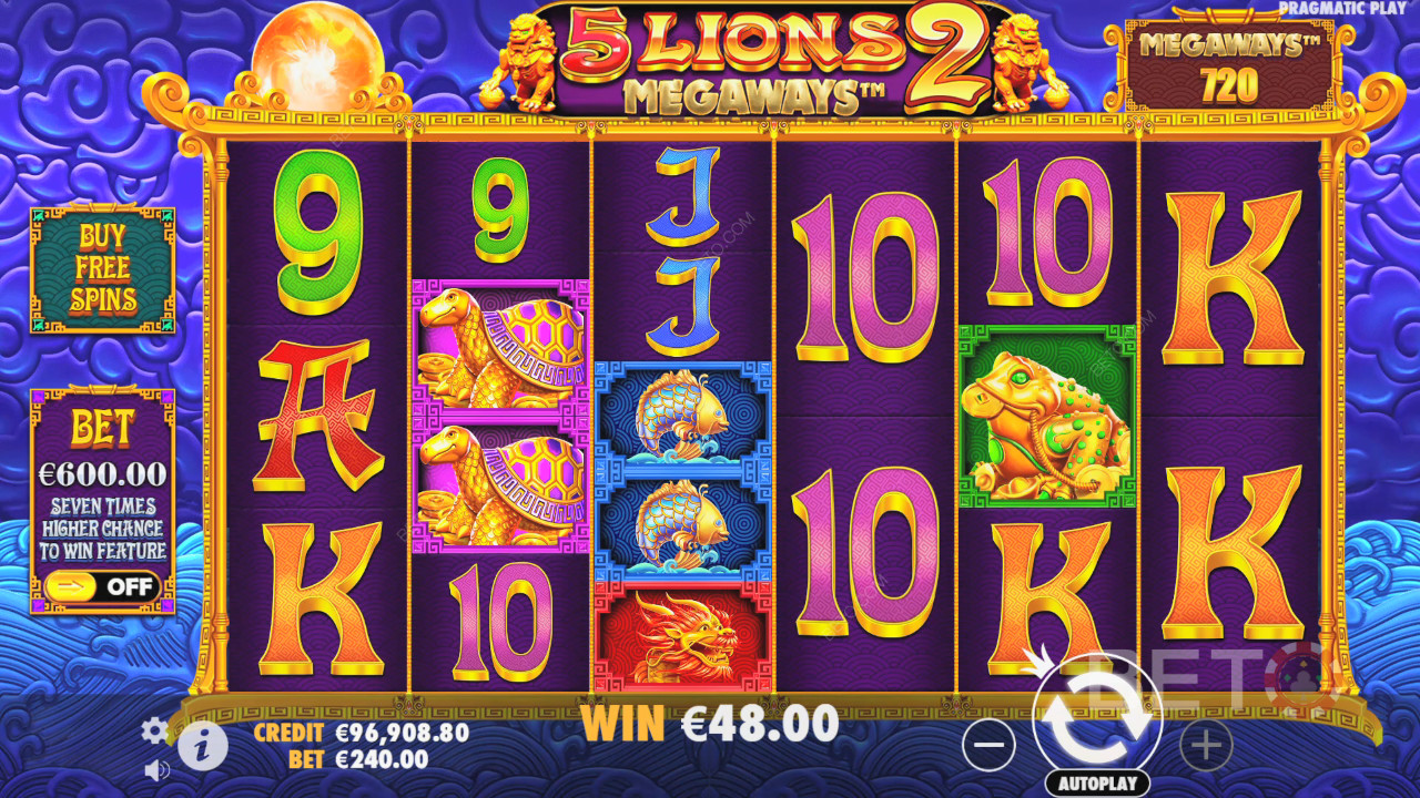 วิธีเล่น 5 Lions Megaways 2 ของ Pragmatic Play
