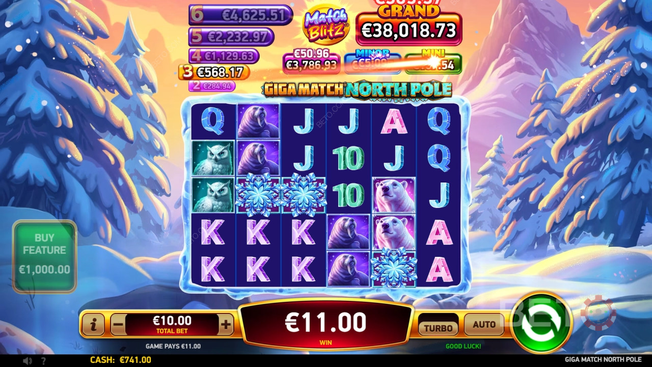 รีวิว Giga Match North Pole โดย BETO Slots