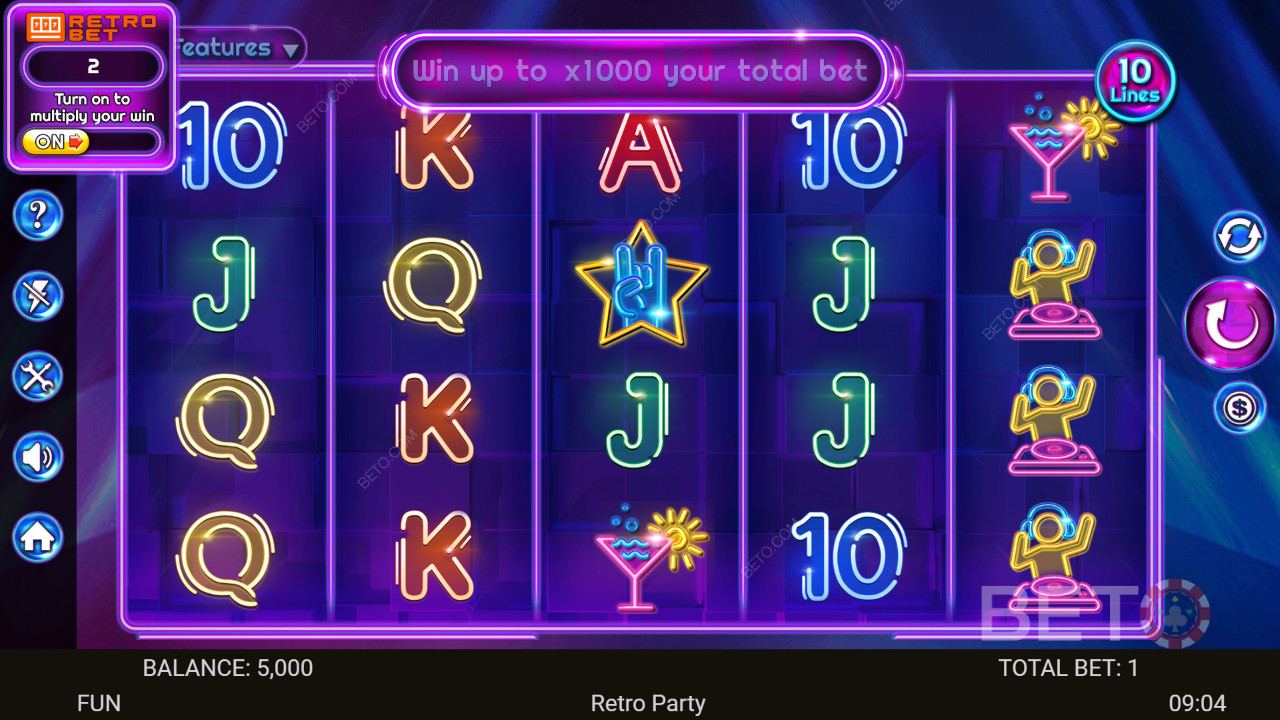 รีวิว Retro Party โดย BETO Slots