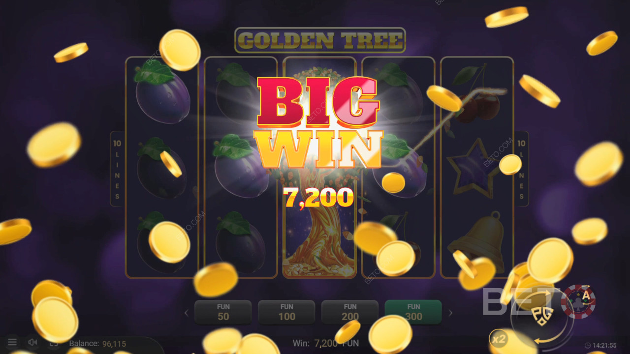 ชนะ 5,000 เท่าของการเดิมพันของคุณในสล็อตวิดีโอ Golden Tree!
