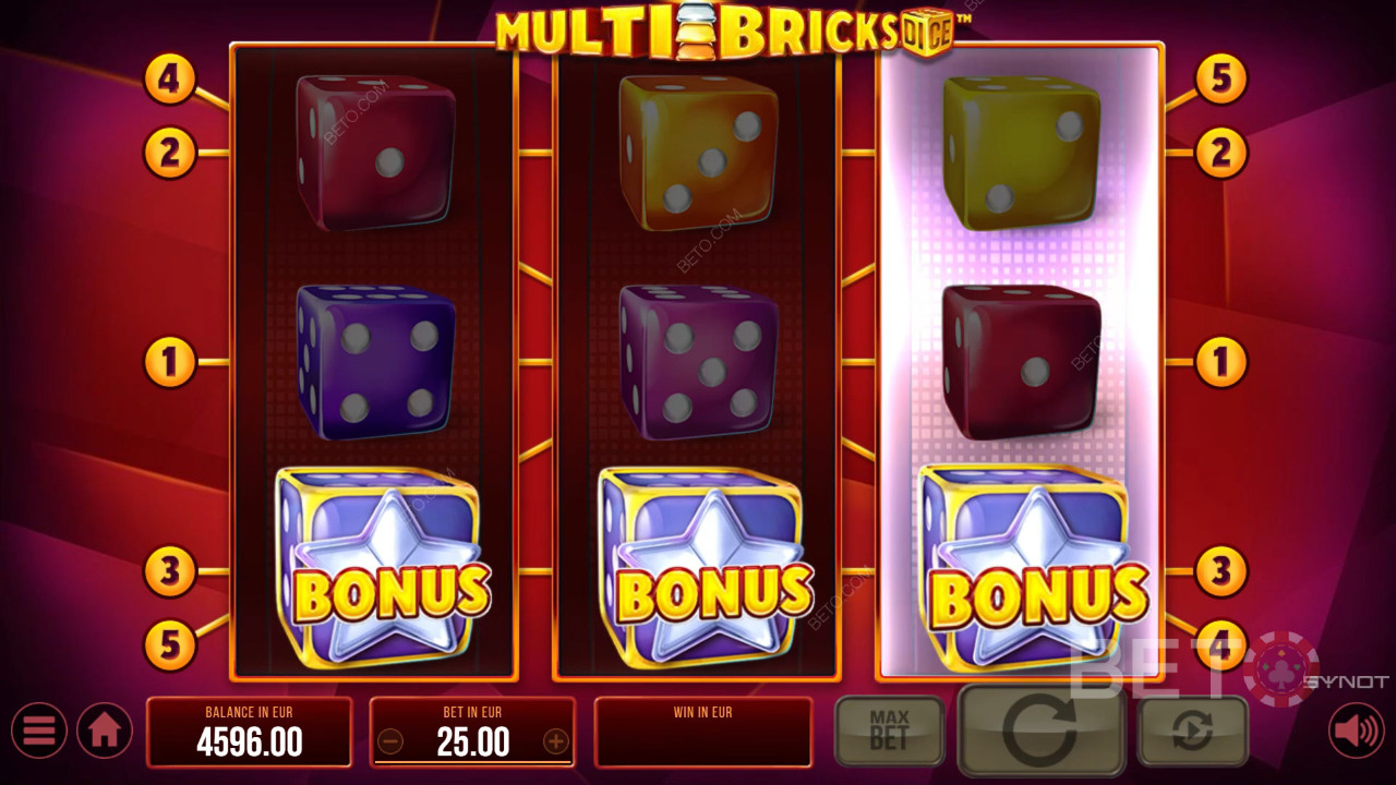 รีวิว Multi Bricks Dice จาก BETO Slots