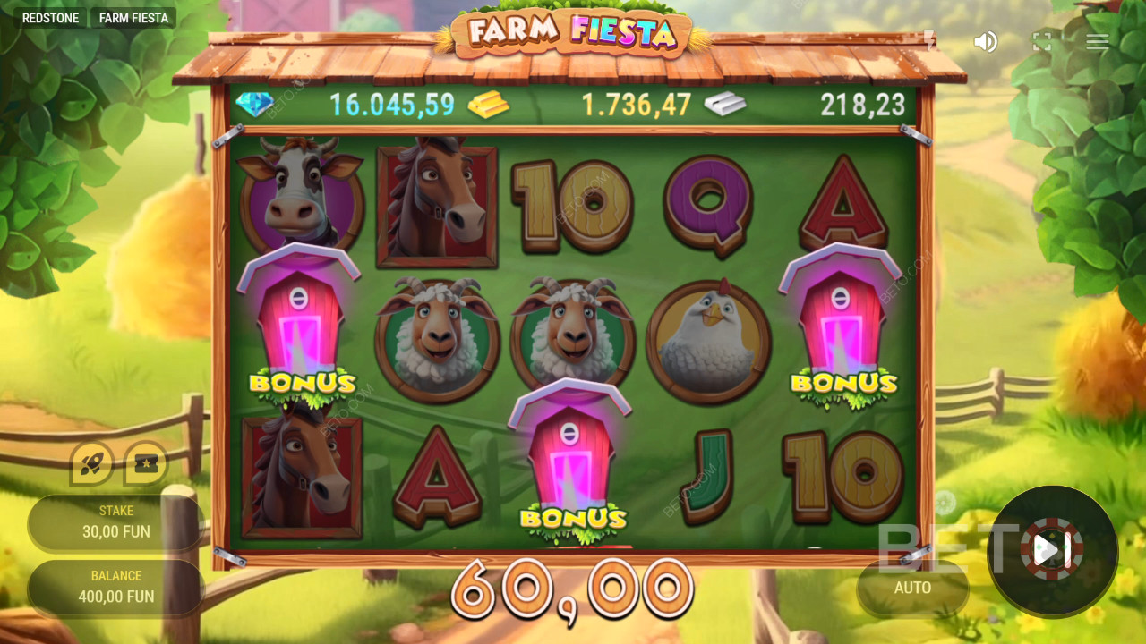 รีวิว Farm Fiesta โดย BETO Slots