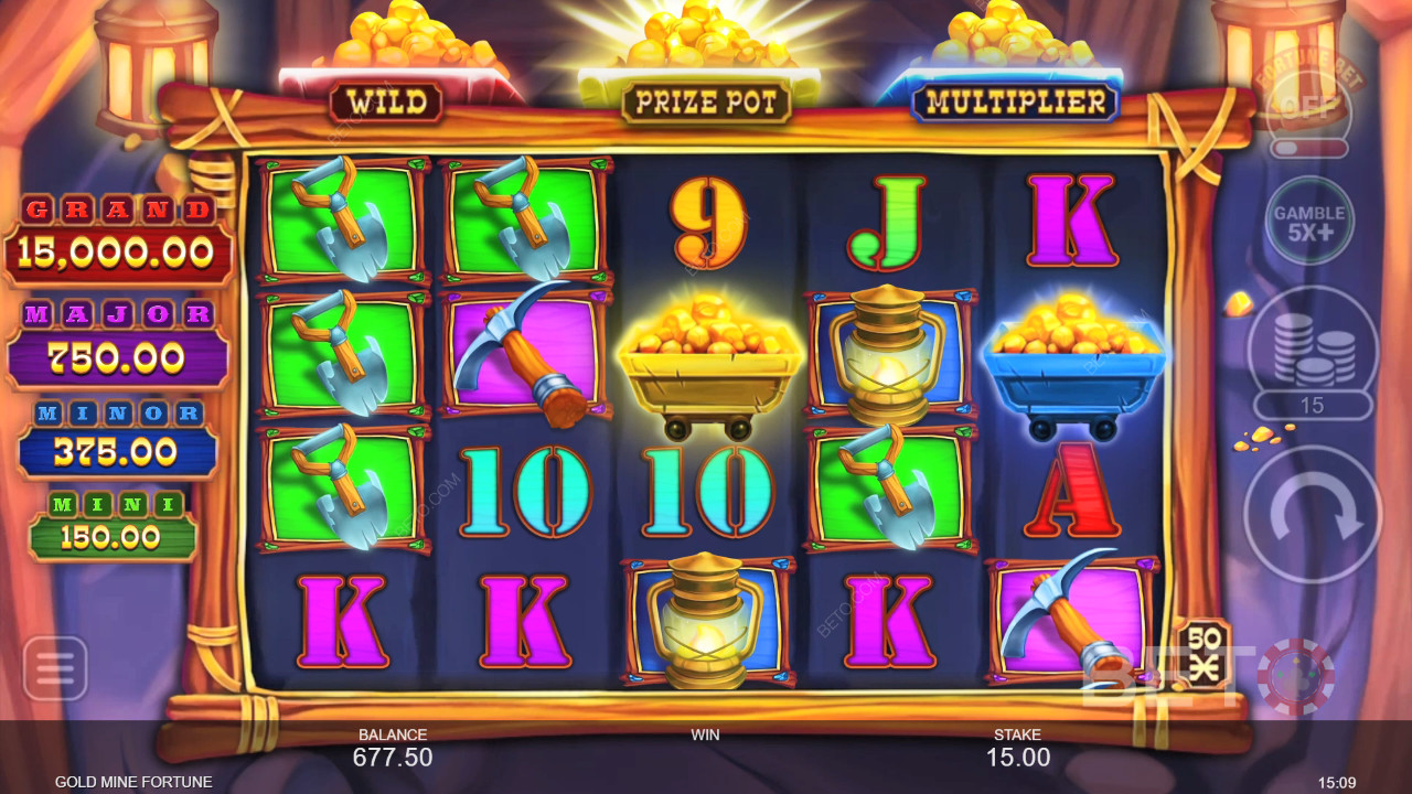 รีวิว Gold Mine Fortune โดย BETO Slots