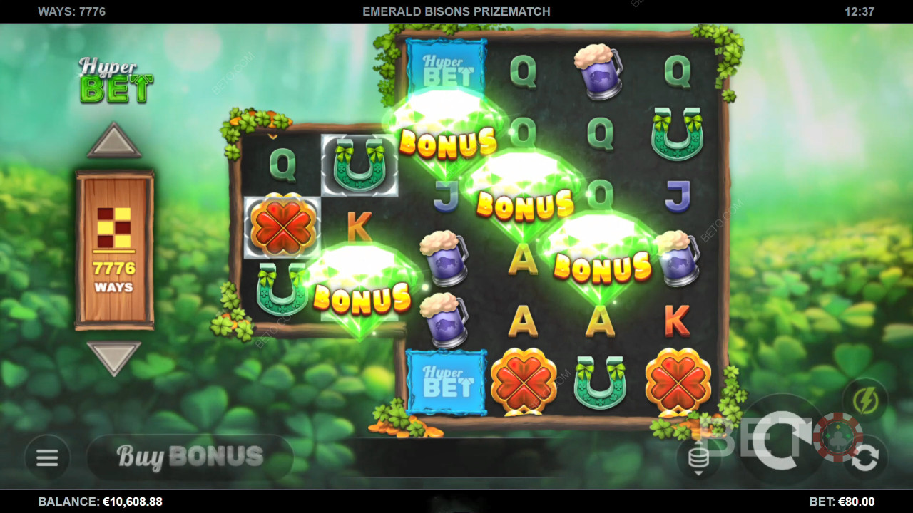 รีวิว Emerald Bisons PrizeMatch โดย BETO Slots
