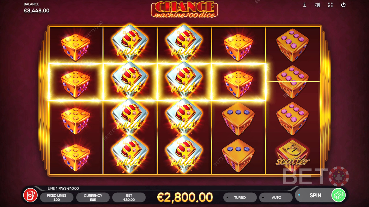 รีวิว Chance Machine 100 Dice โดย BETO Slots