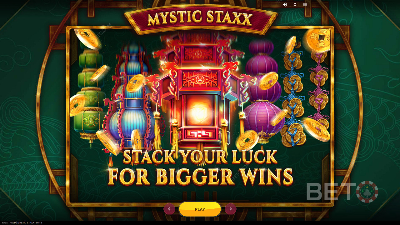 สนุกกับการขยายกองและรับรางวัลมากถึง 2,000x ของเงินเดิมพันของคุณในเกม Mystic Staxx