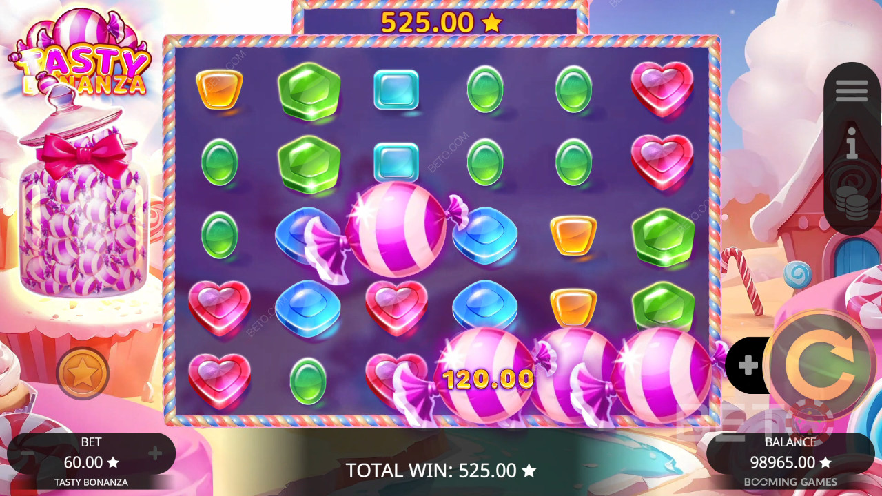 ธีมและการออกแบบ: การผจญภัย Candy Wonderland