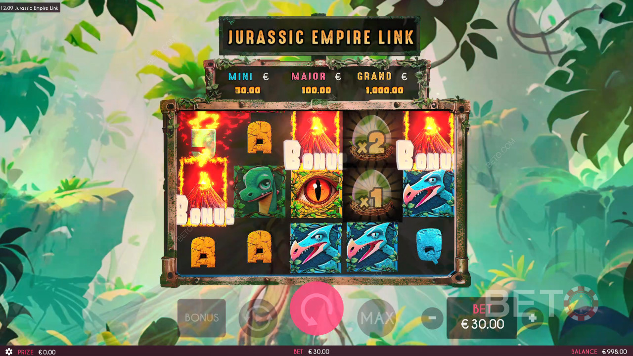 รีวิว Jurassic Empire Link โดย BETO Slots