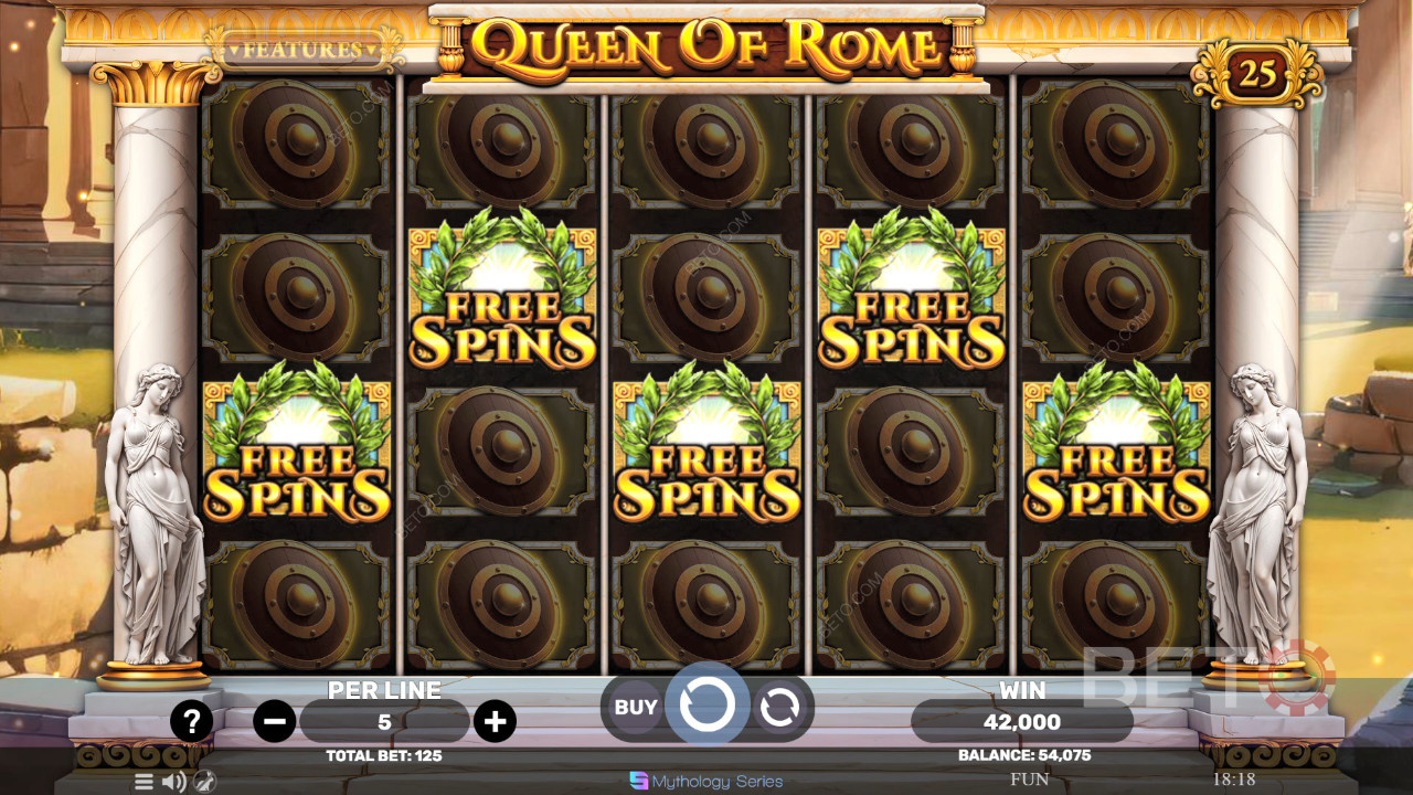 รีวิว Queen of Rome โดย BETO Slots