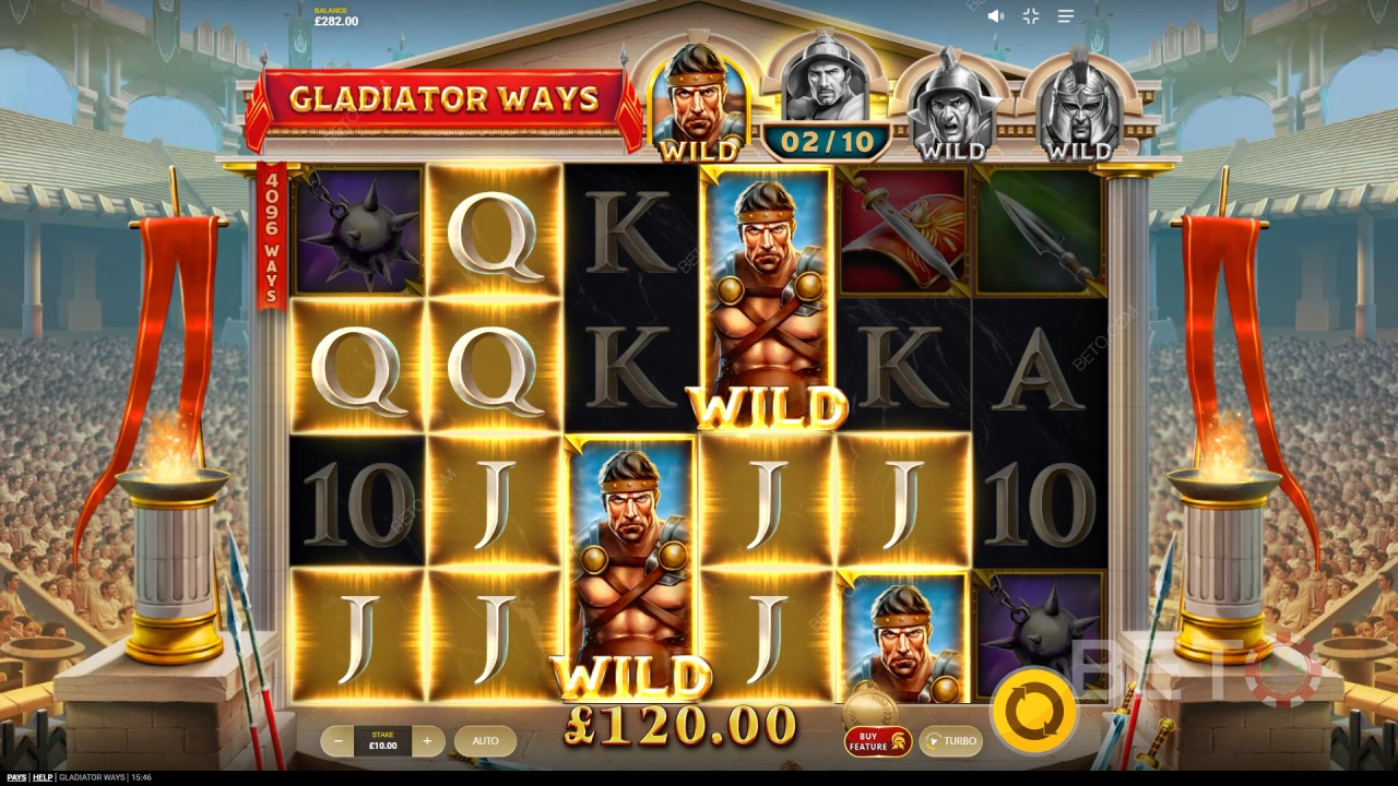 รีวิว Gladiator Ways โดย BETO Slots