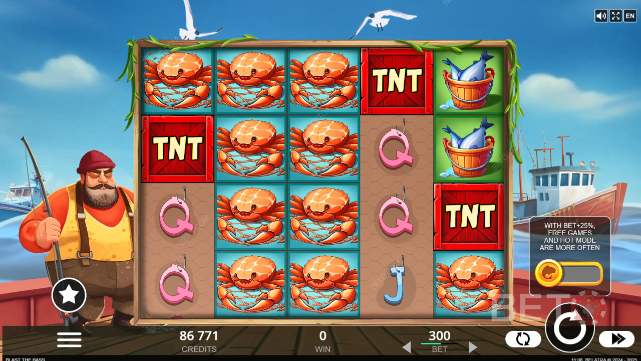 รีวิว Blast the Bass โดย BETO Slots