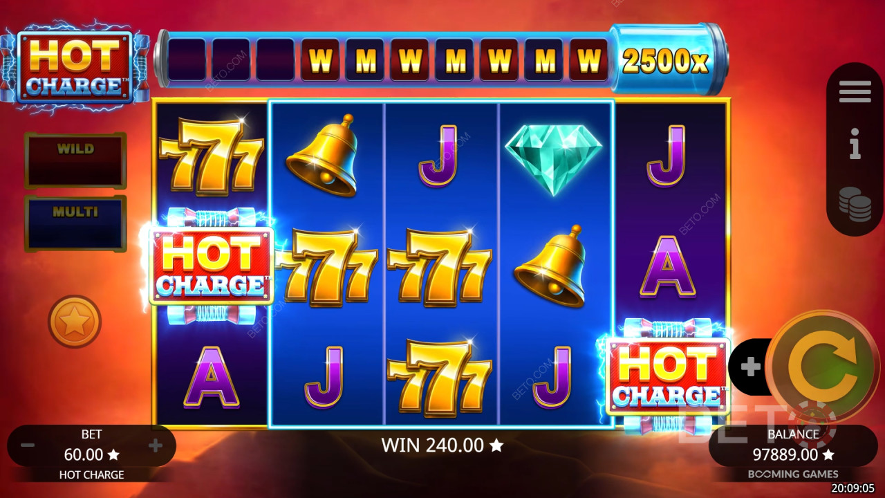 รีวิว Hot Charge โดย BETO Slots