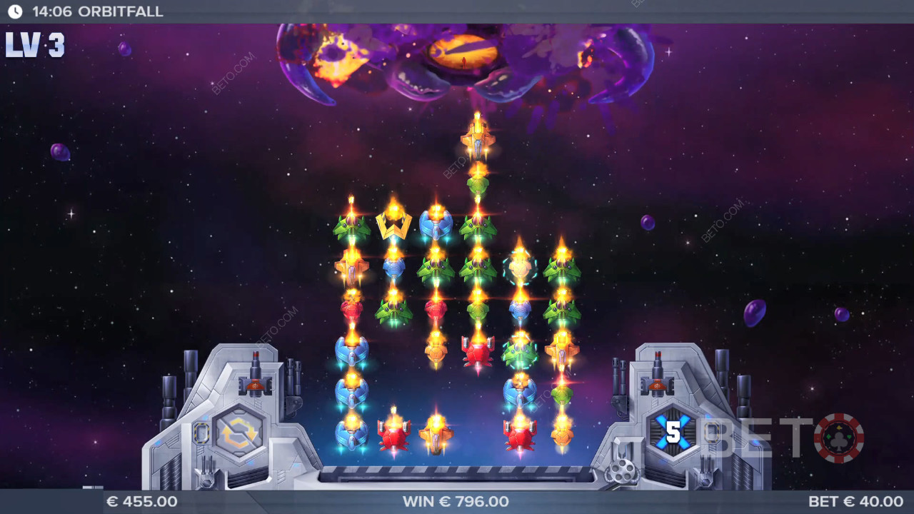 รีวิว Orbitfall โดย BETO Slots