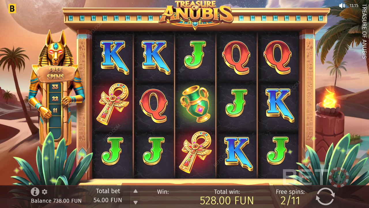 วิธีการเล่นเกม Treasure of Anubis ของ BGaming