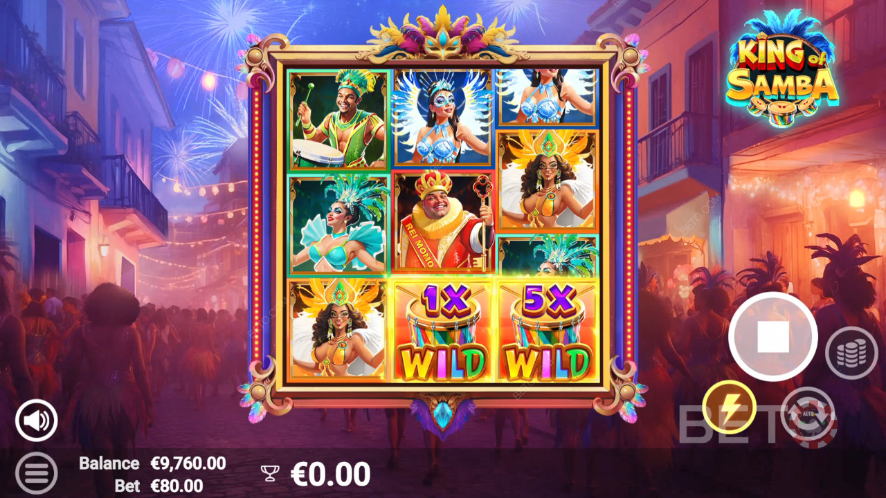 รีวิว King of Samba โดย BETO Slots