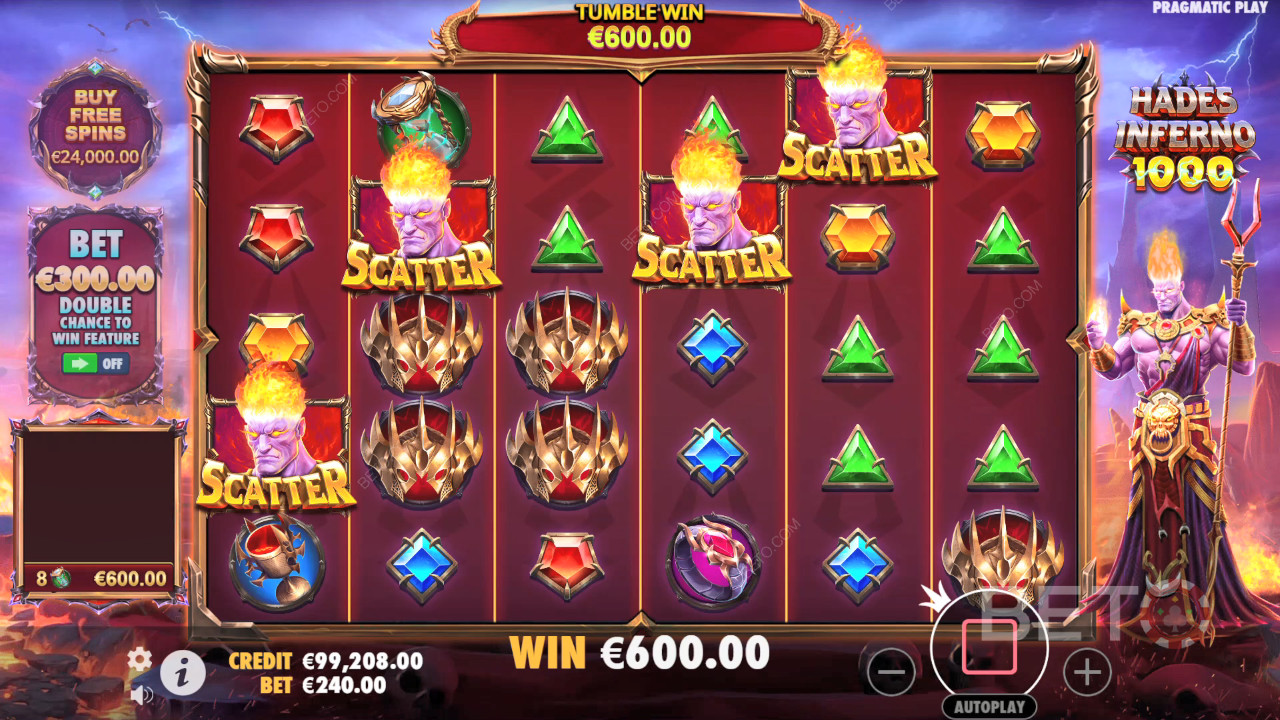 รีวิวเกม Hades Inferno 1000 โดย BETO Slots