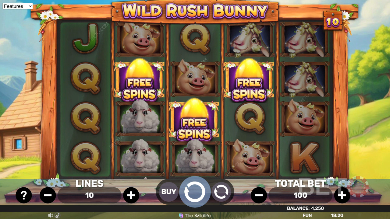 รีวิว Wild Rush Bunny จาก BETO Slots