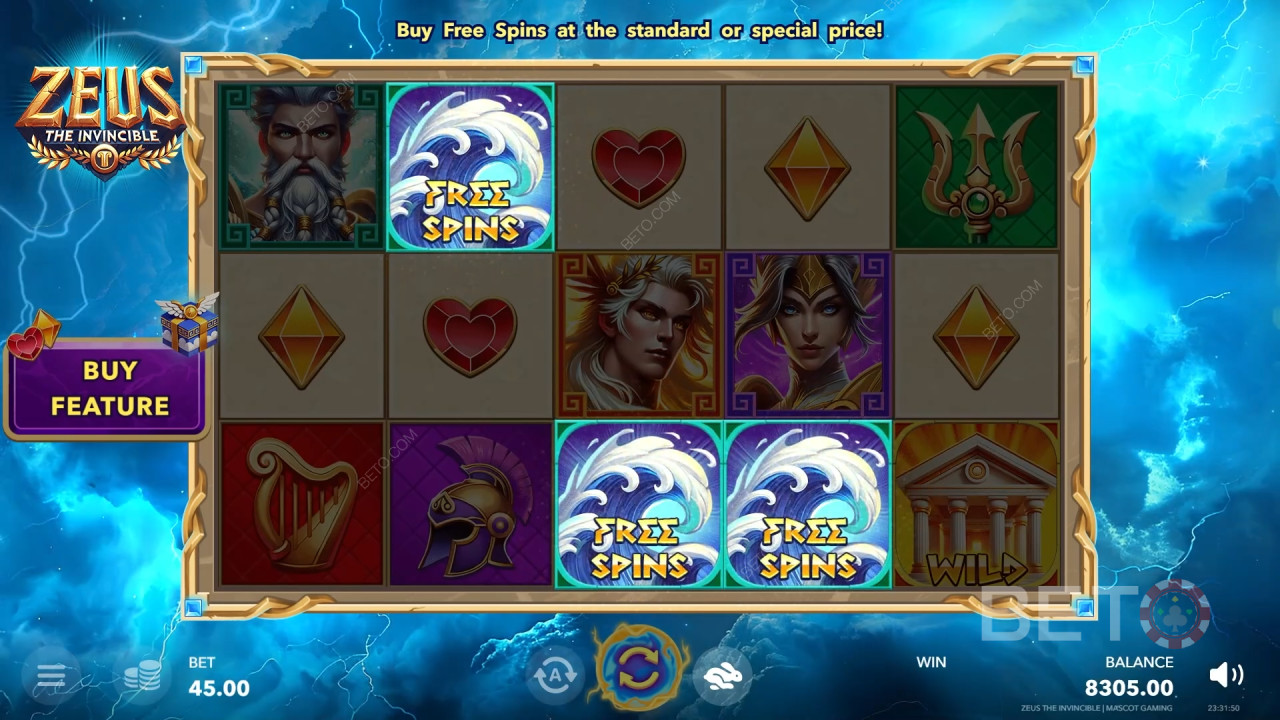 รีวิว Zeus The Invincible โดย BETO Slots