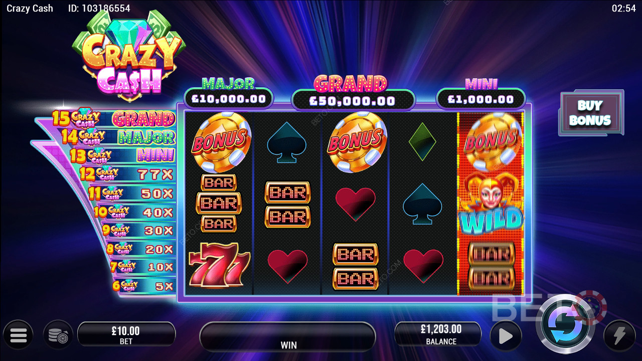 รีวิว Crazy Cash โดย BETO Slots