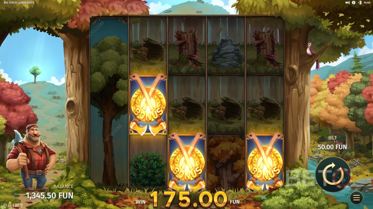 รีวิว Big Stack Lumberjack โดย BETO Slots