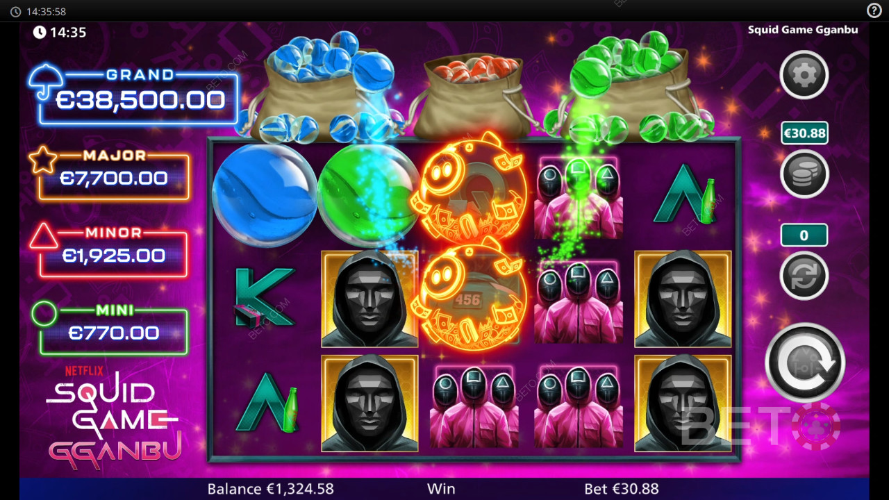รีวิวเกม Squid Gganbu โดย BETO Slots