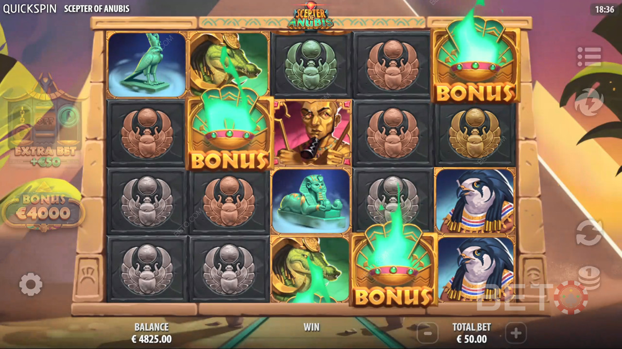 รีวิว Scepter of Anubis โดย BETO Slots