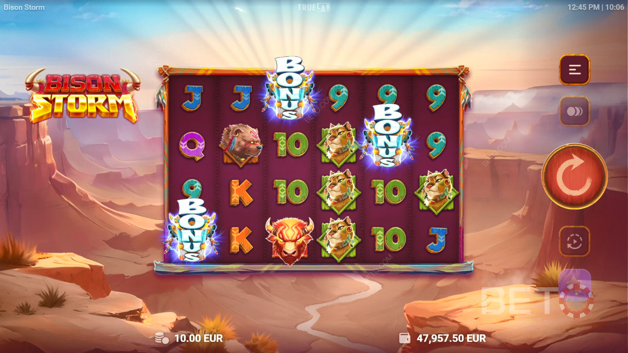 รีวิว Bison Storm โดย BETO Slots