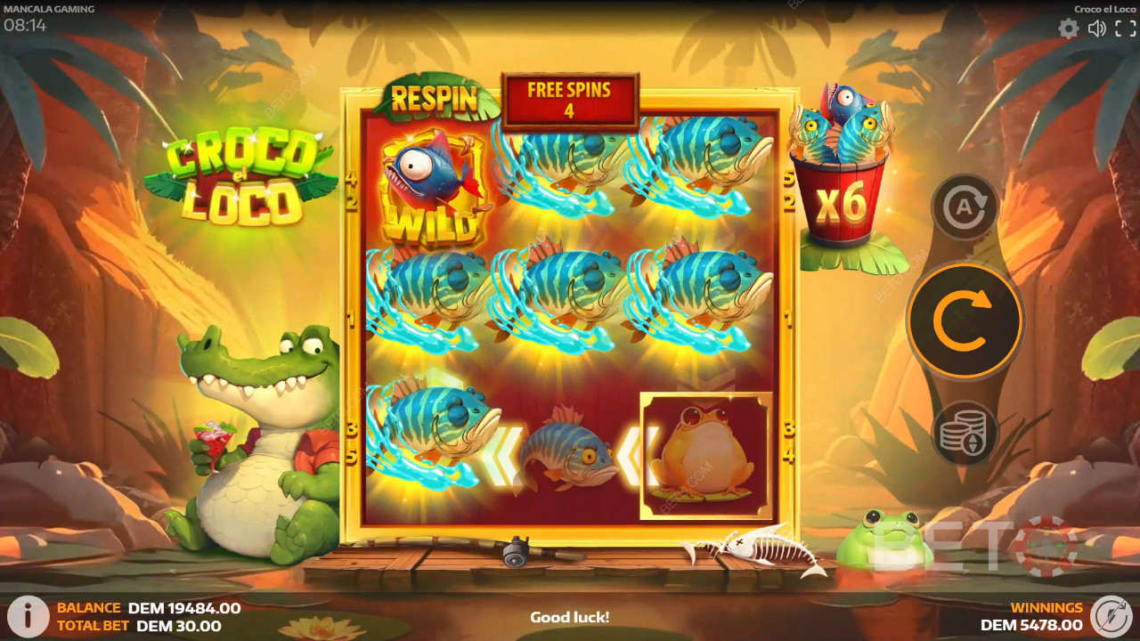 รีวิวเกม Croco el Loco จาก BETO Slots