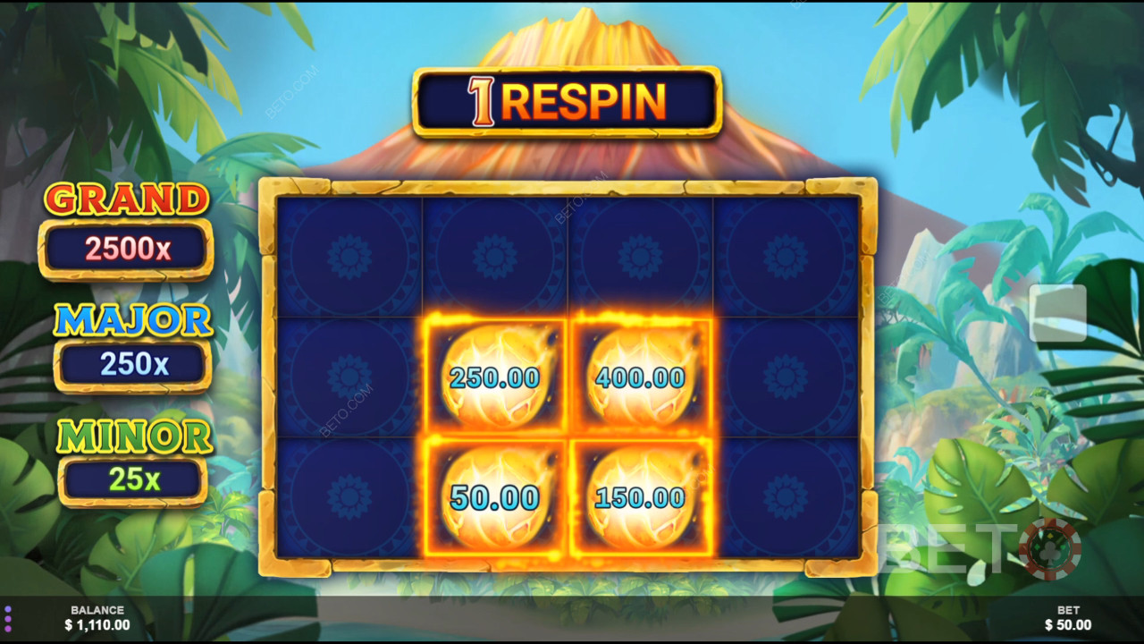 รีวิว Lava Fortunes Hold N Spin จาก BETO Slots