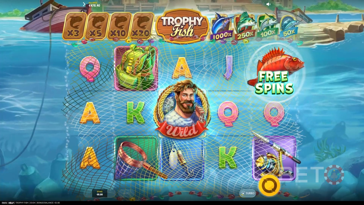 รีวิว Trophy Fish จาก BETO Slots