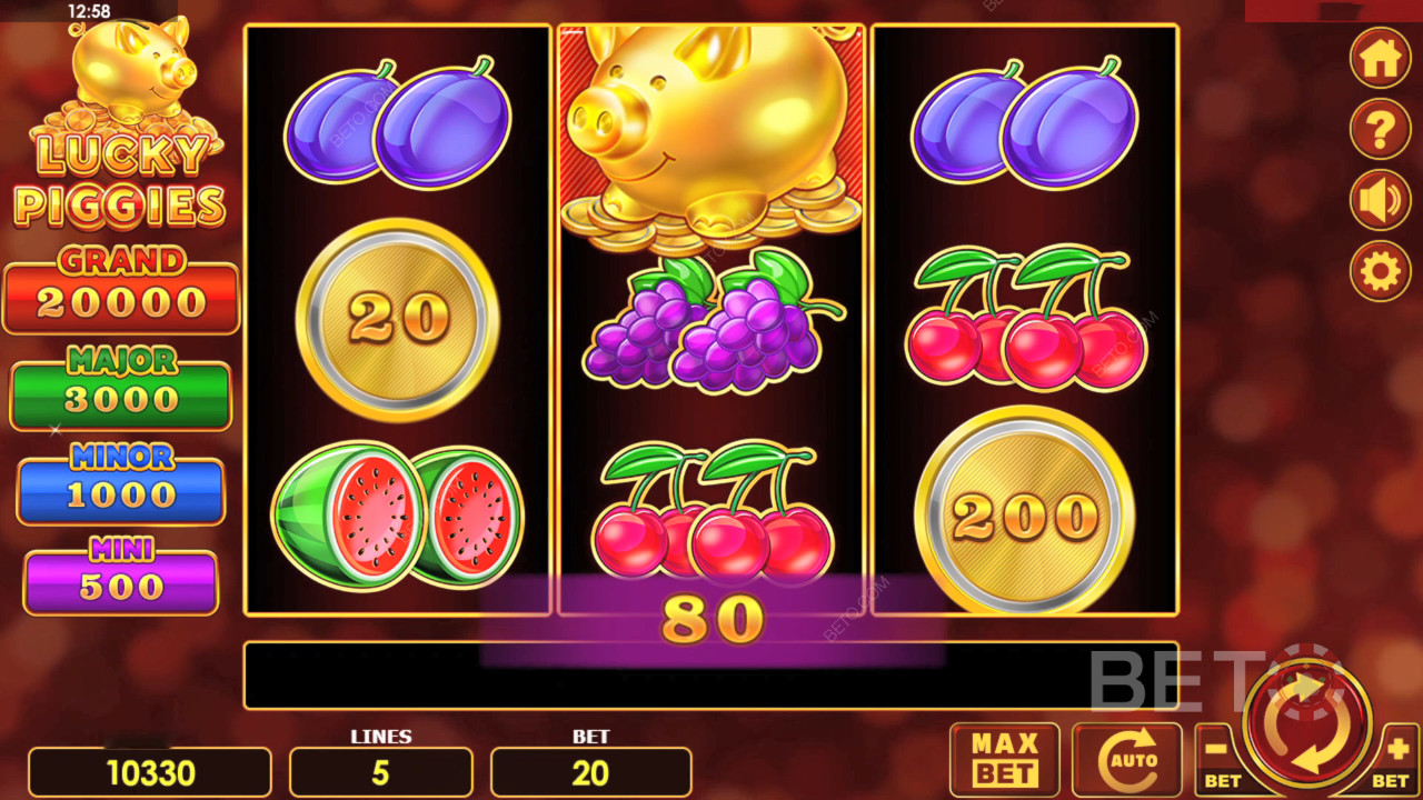รีวิว Lucky Piggies โดย BETO Slots