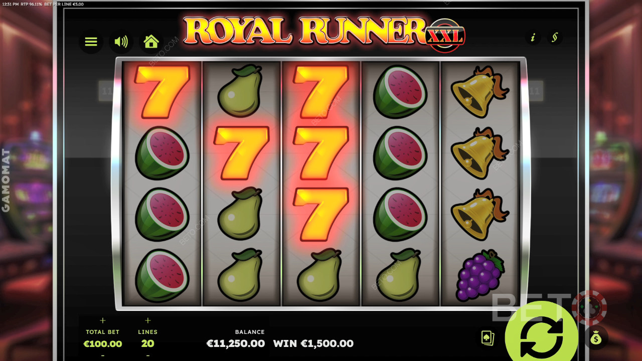 รีวิว Royal Runner XXL โดย BETO Slots