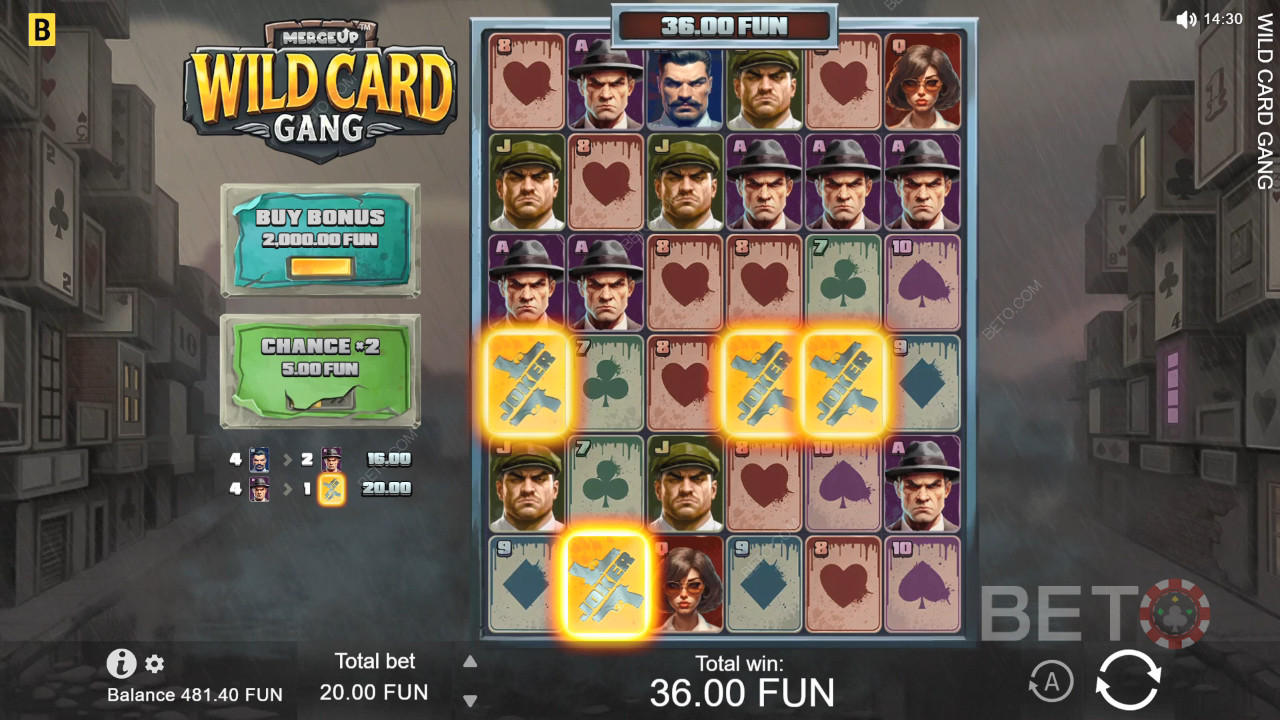 รีวิว Wild Card Gang โดย BETO Slots