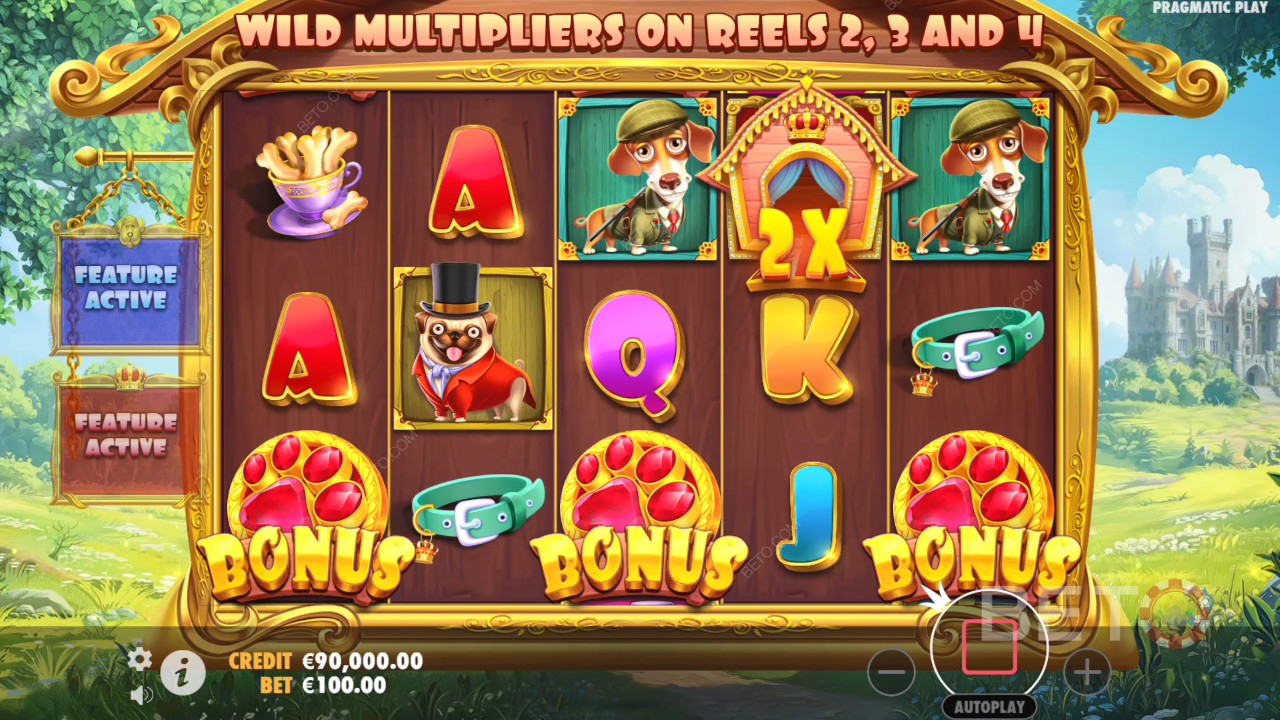 รีวิว The Dog House Royal Hunt โดย BETO Slots