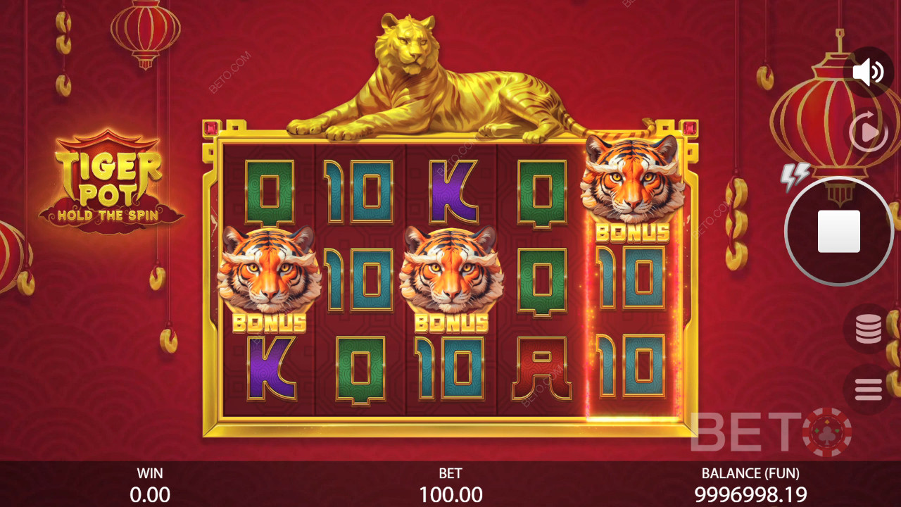 Tiger Pot: Hold The Spin รีวิวโดย BETO Slots