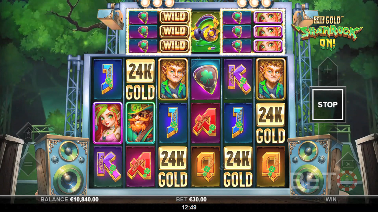 รีวิว 24k Gold Shamrock On! โดย BETO Slots