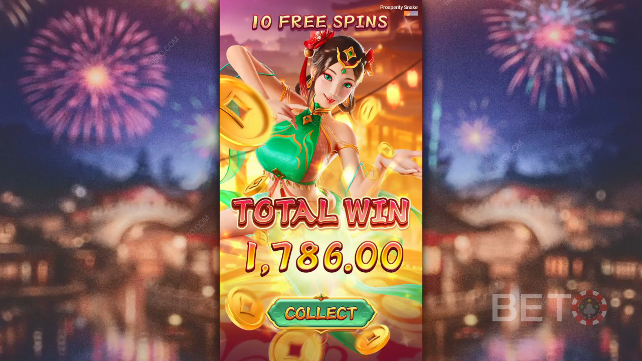 ชนะ 5,000 เท่าของการเดิมพันของคุณในสล็อต Prosperity Snake!