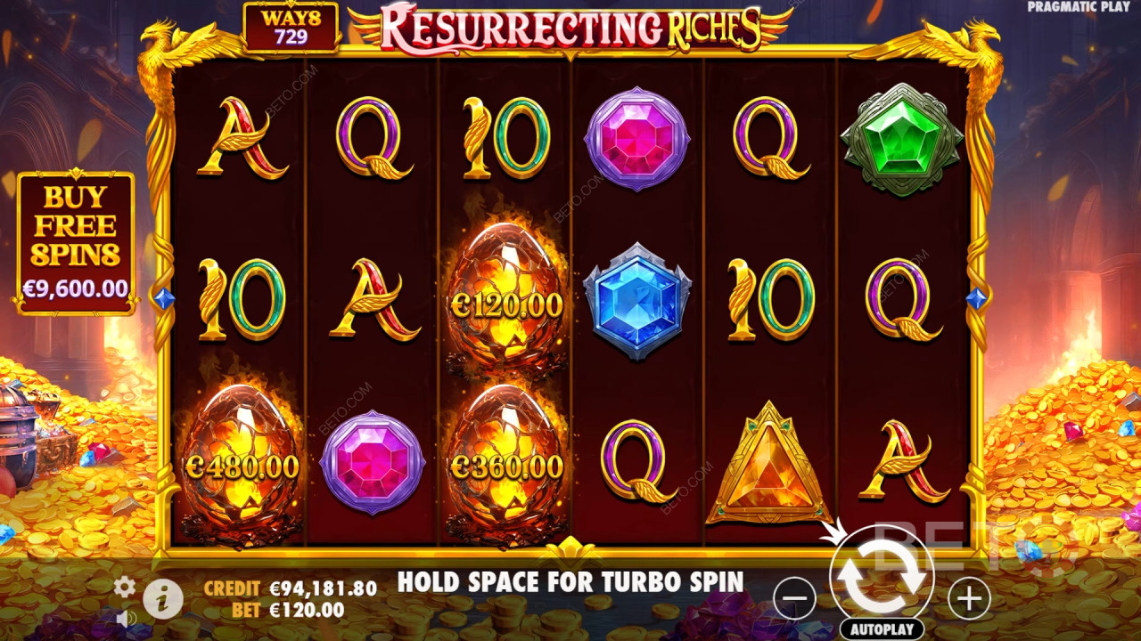 ชนะ 4,000 เท่าของการเดิมพันของคุณในสล็อต Resurrecting Riches!