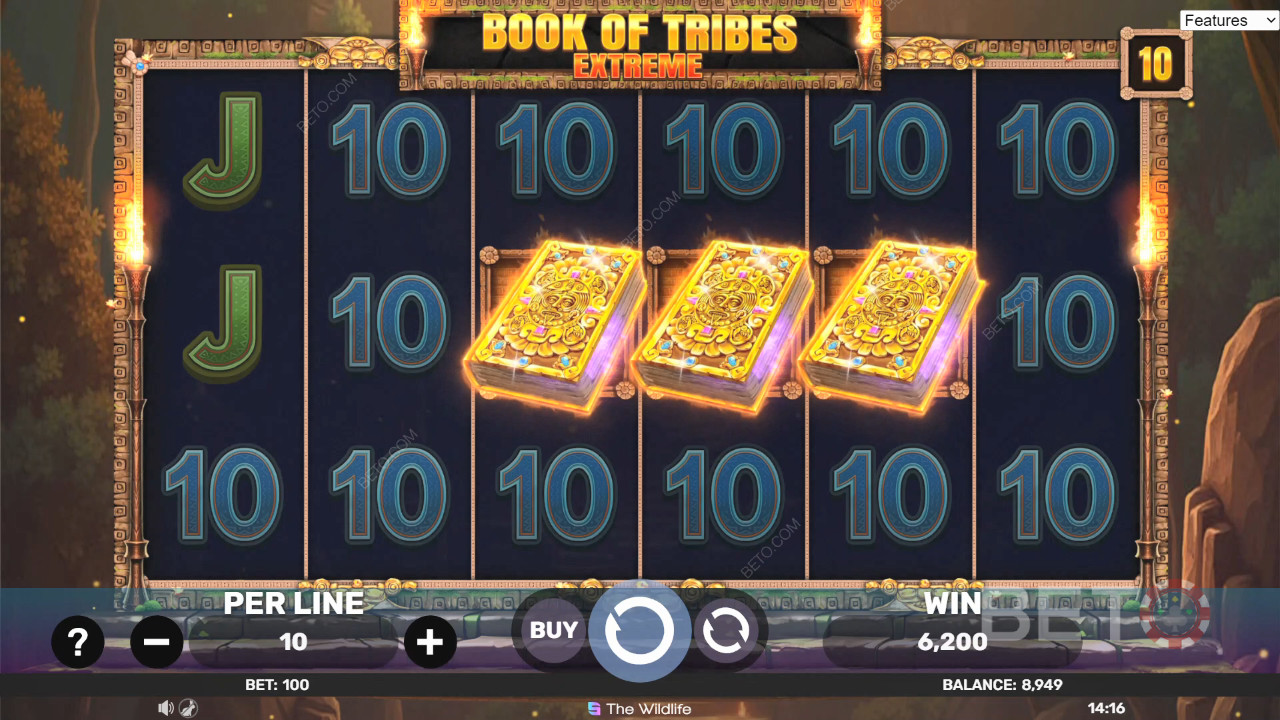 รีวิว Book of Tribes Extreme โดย BETO Slots