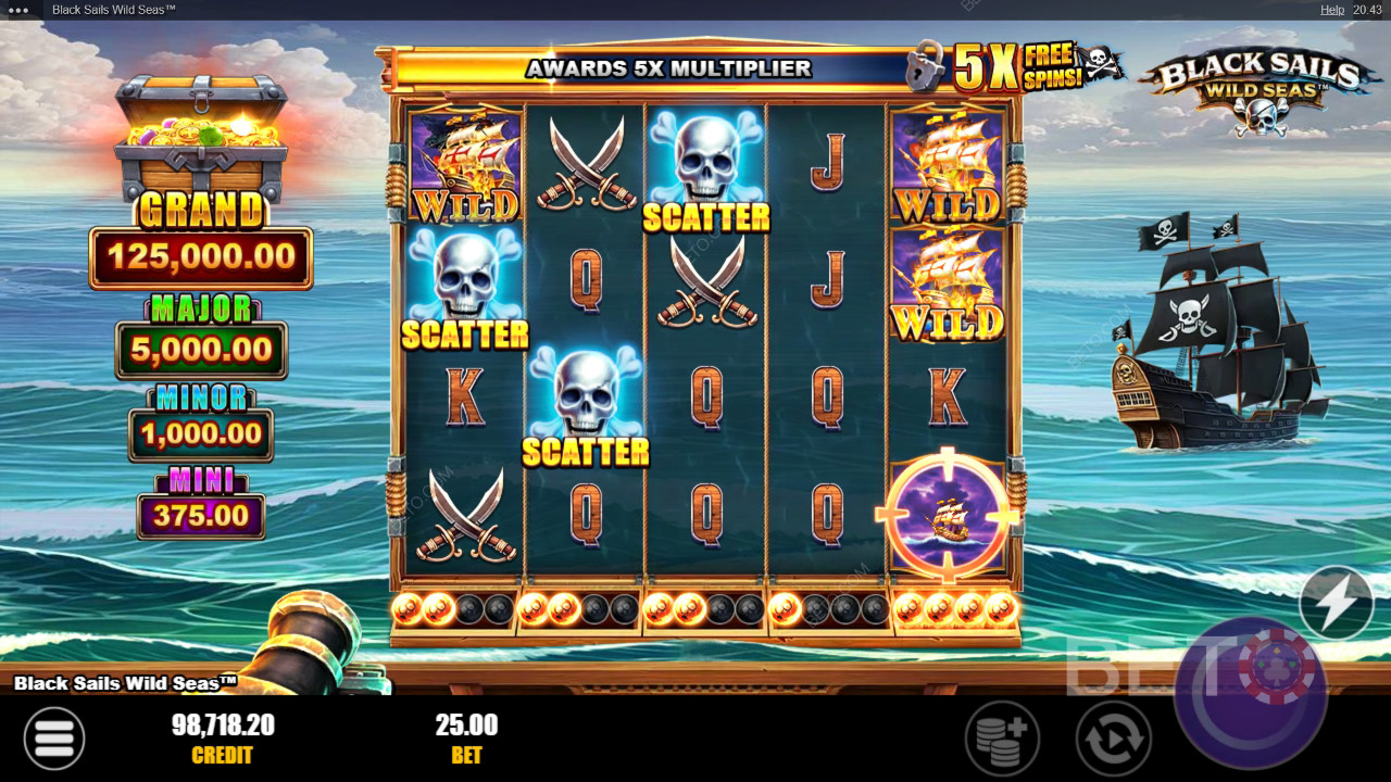 รีวิว Black Sails Wild Seas โดย BETO Slots