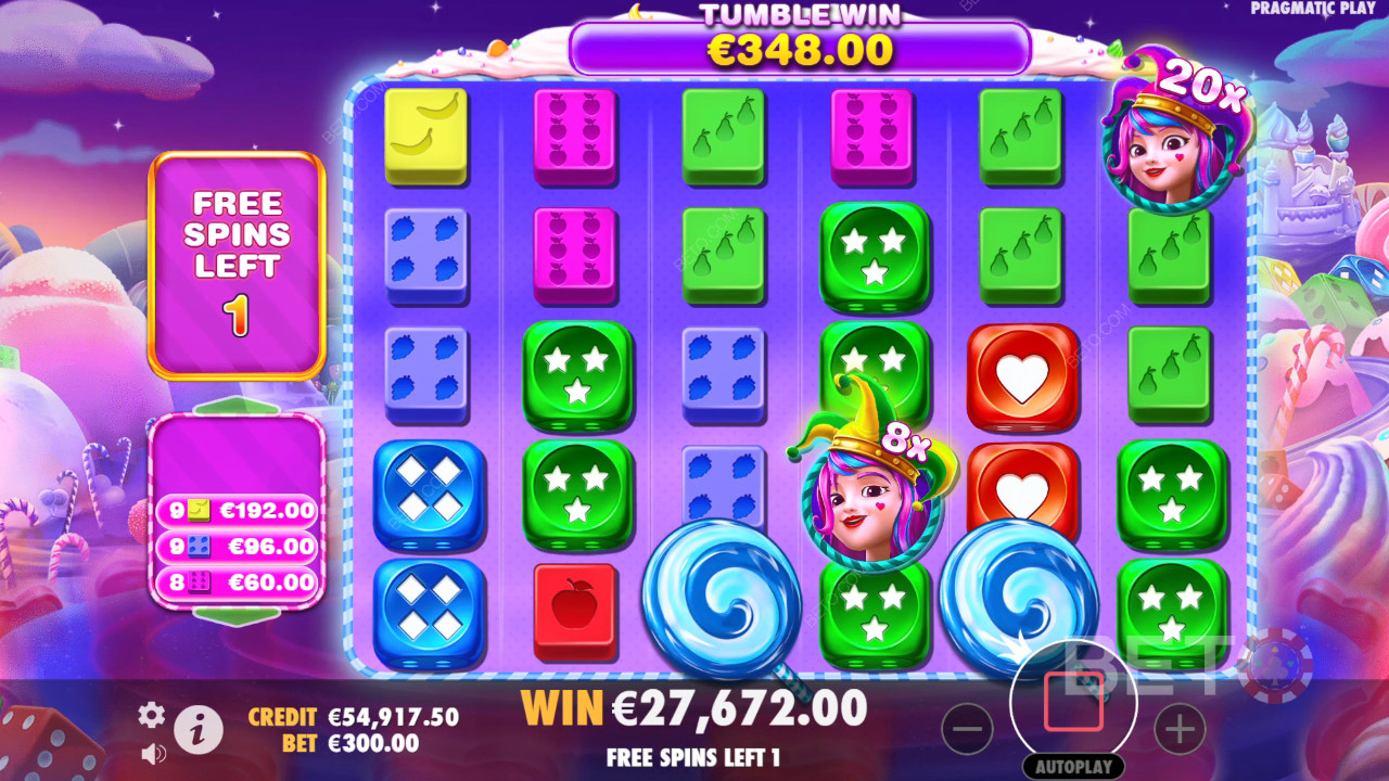 อธิบายฟีเจอร์โบนัสใน Sweet Bonanza 1000 Dice โดย Pragmatic Play